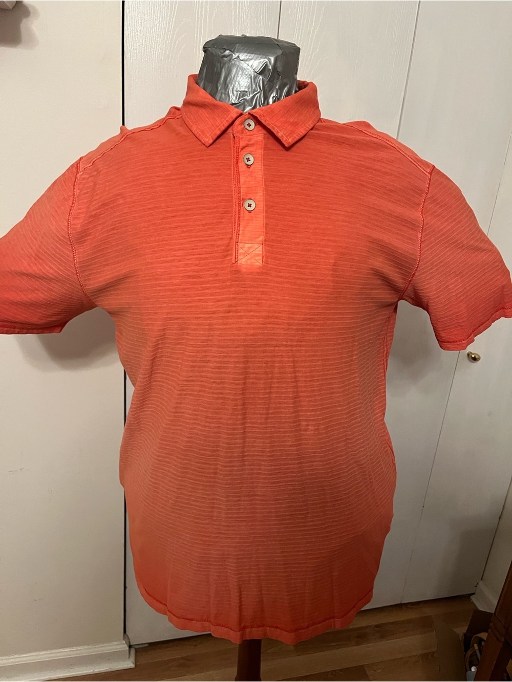 Tommy Bahama Men's Short Sleeve Polo - Coral Orange